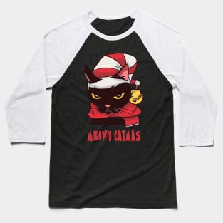 Meowy Catmas Baseball T-Shirt